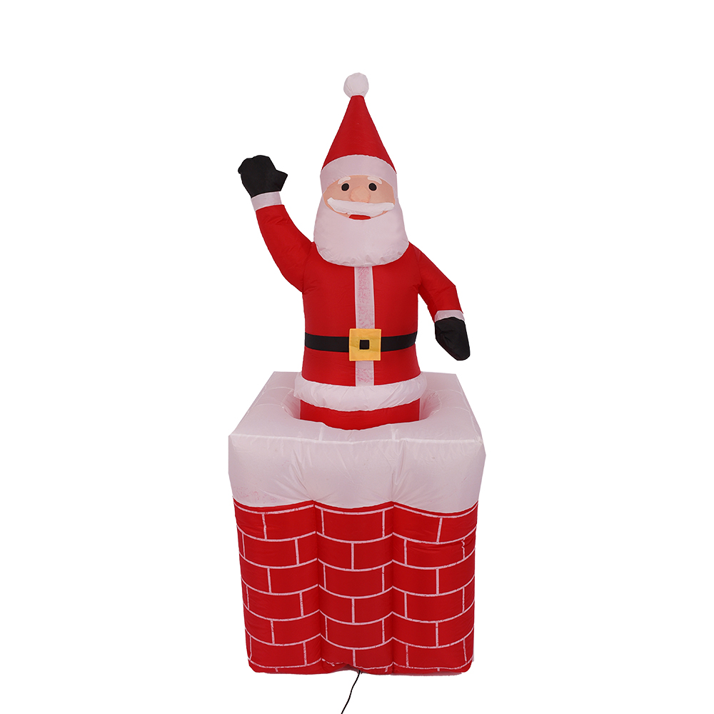 160cm Alta Nativitatis inflatable santa in camino functiones sursum et deorsum lumina.