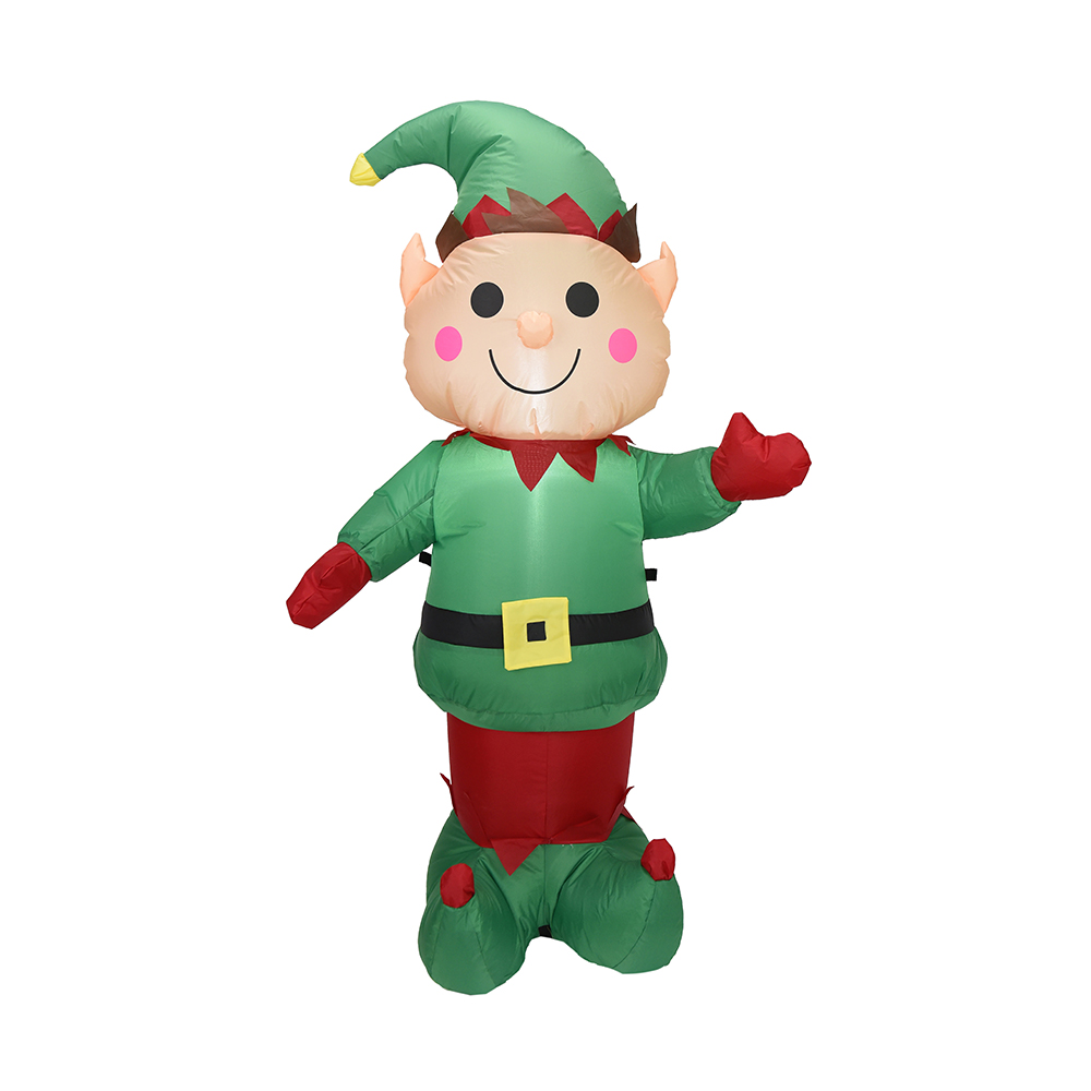 150cm Alta christmas inflatable elf ornatum (lumina ducitur)