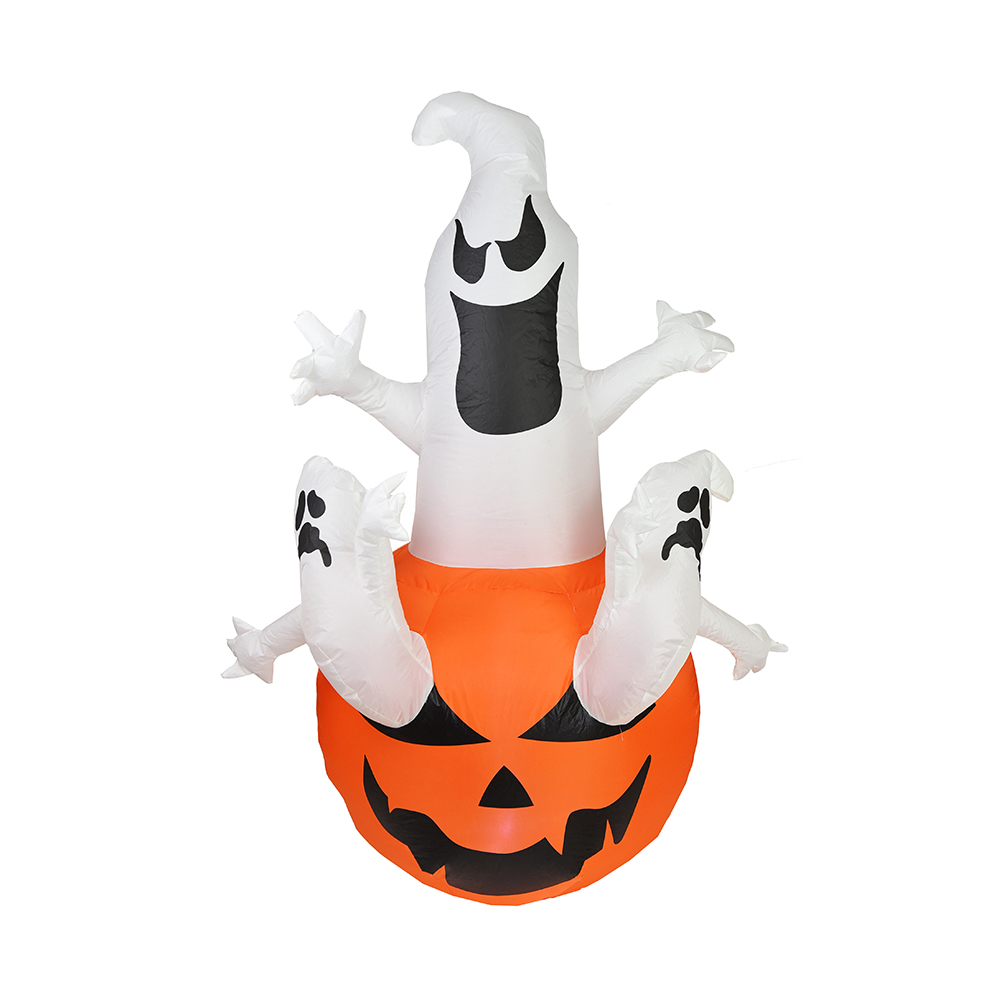 180cm Halloween inflatable tres exspiravit in cucurbita velit ornatum, in ducitur.